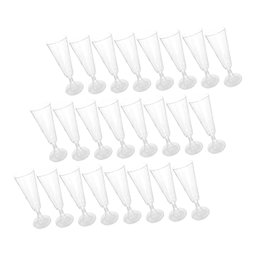 KICHOUSE 40 Peças Taça De Plástico Taças De Plástico Transparente Coquetel Taça De Champanhe