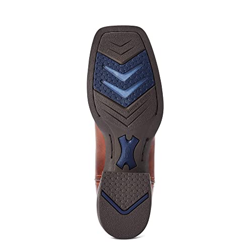 Ariat Womens Rockdale Embroidered Square Toe Zippered Casual Boots Mid Calf Low Heel 1-2" - Brown3