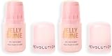 Revolution Jelly Shine Highlight Stick, Highlighter für Augen, Gesicht & Körper, Geltextur mit Perlglanzeffekt, vegan und tierversuchsfrei, Ethereal Pink (Packung mit 2)