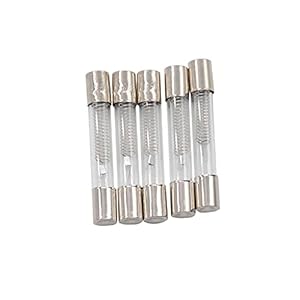 Hifrqvvc Glasrohrsicherung 5er-Pack 5KV 0.6A