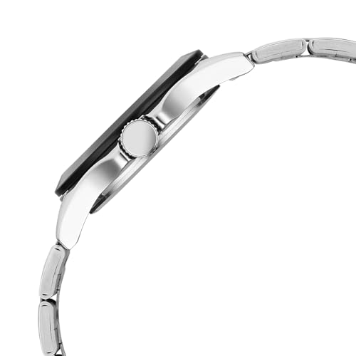 Image of Sonata Poze 8 Quartz Analog with Black Dial IPS Stainless Steel Strap Watch for Men - SP70105SM02W