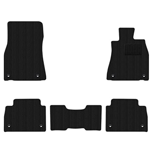 Aviles レクサス 互換品 LS460 LS600 フロアマット【3色から選択】(02:2WD 後期 樹脂リング, 01:ブラック)