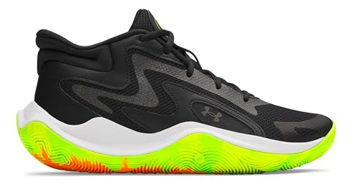 Under Armour Scarpe da Ginnastica Jet 25 da Uomo, Nero Nero Metallico Nero, 43 EU