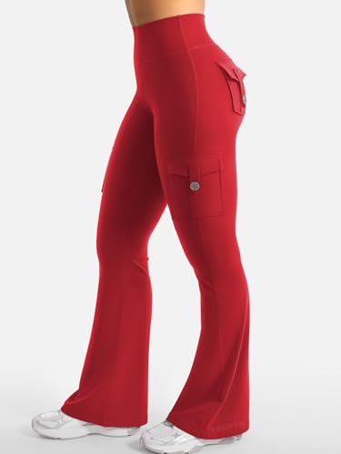 Image of YEOREO CoreFlex Women Workout Flare Leggings