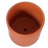 TIKODIDA Macetas de Terracota Cilíndricas Drenaje para Suculentas y Potos, 1 Pieza