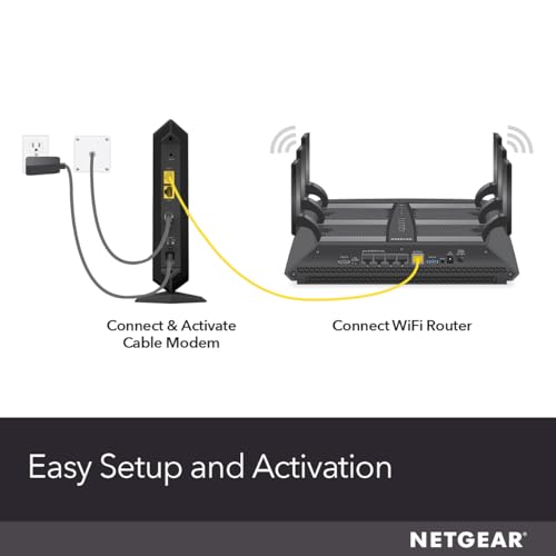 NETGEAR Nighthawk Multi-Gig Cable Modem (CM1100) - Compatible with All Cable Providers Incl. Xfinity, Spectrum, Cox - for Cable Plans Up to 2Gbps – 2 x 1G Ethernet Ports - DOCSIS 3.1