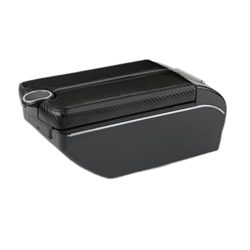 カーボンファイバー製カーアームレスト スズキ/ジムニー JB74 JB64 2018-2023 アームレストボックス 中央収納ボックス カーアクセサリー(Style 6)