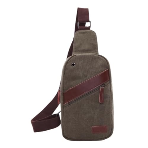 Men Waist Bag, Waterproof Casual Shoulder Bag, Canvas, Multi Pocket, Vintage Crossbody Bag, for Work Business Office Travel