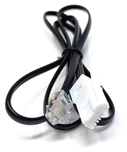 DRUT 1m BT to RJ11 4 Wire (431A) Male to Male UK Telephone Modem Lead Cable 3.3ft Black, 1 meter - Image 4