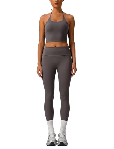 Ensemble de sport 2 pièces pour femme tenue de jogging activewear et yoga taille haute