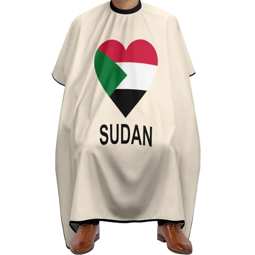 Love Sudan Hair Cutting Cape for Men Women Waterproof Barber Cape Adjustable Salon Haircut Capes