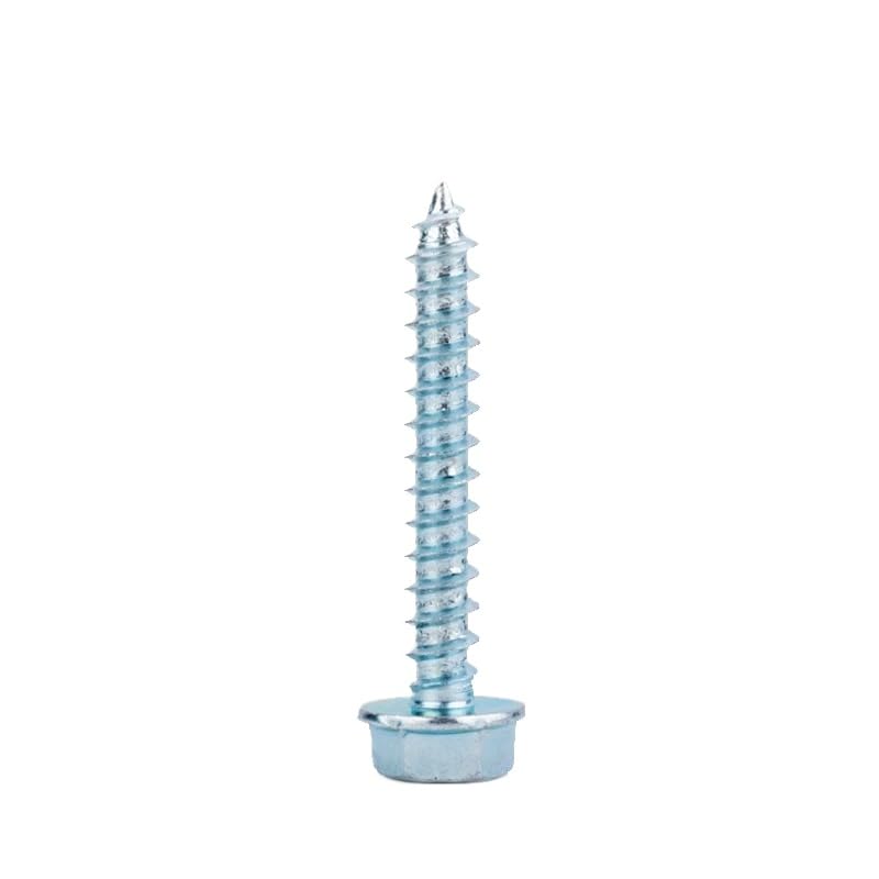Tornillos autorroscantes de cabeza de brida hexagonal Phillips de acero galvanizado M4 M5 M6 M8 (200,M5 x 30 mm)