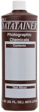 Delta 1 One Quart (32 oz.) Plastic Photographic Chemical Storage Container