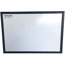 Dry Erase White Board with Blue Wooden Frame for Home, School, Office - 24"x36"