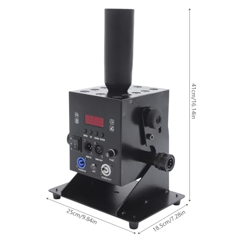 Máquina de chorro de CO2 LED de 250 W para bar, DJ y fiesta, máquina de humo, máquina de niebla con ajuste multiángulo y control DMX de 6 canales miniatura 2