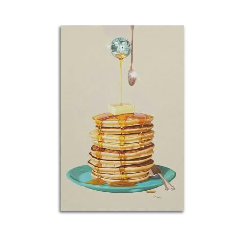 Toile vintage crêpe sous la boule du miroir Grand poster d'art aux finitions soignées