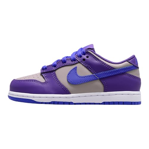 Nike Dunk Low Little Kids' Shoes (College Grey/Wild Grape/White/Persian Violet)