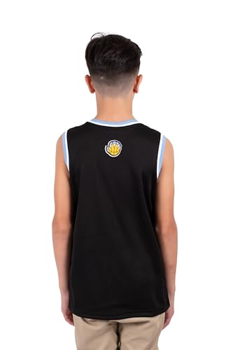 Image of Ultra Game Youth NBA Official Tank Top Mesh Sleeveless Muscle T-Shirt - Black