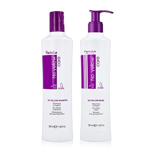 Fanola Anti-gelb Haarschampoo plus anti-gelb Haarmaske, 2 X 350 ml
