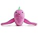 WowWee Fingerlings Hugs - Rachel (Pink Glitter) - Interactive Plush Narwhal