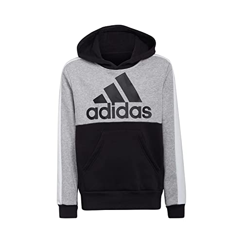 Adidas U Cb Fl Hoodie sweat a capuche enfant noir gris blanc taille 128