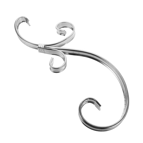 DIYEAH Ringhiera per balconi in metallo, decorazione floreale, accessori per recinzioni di sicurezza per finestre esterne, barriera in acciaio inossidabile, parti ornamentali fai da te, recinzione di