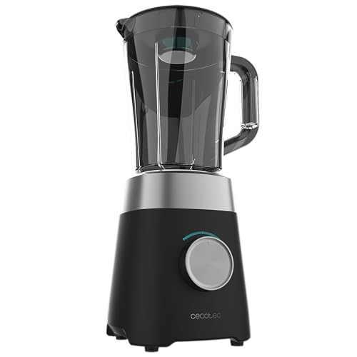 Cecotec Standmixer Power Black Titanium 1300Max B. 1300 W, 2 Geschwindigkeiten, Messer mit 4 schwarzen Titanklingen, 1,5 L, Pulse-Funktion zum Zerkleinern und Pulverisieren, Ice-Crush – Bild 3