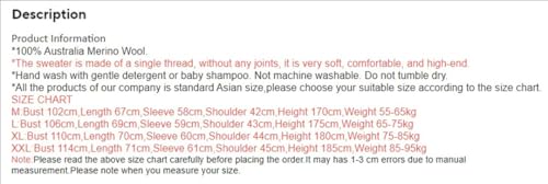 Men's Merino Wool O-Neck Cable Stitch Winter Smart Casual Soft Warm Knitted Sweater4