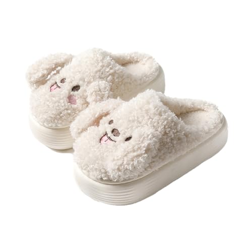 Women's Slippers Dog Slipper Adult Cotton Slippers Animal Slipper Thick Bottom Home Slippers for Winter Warmth Slippers