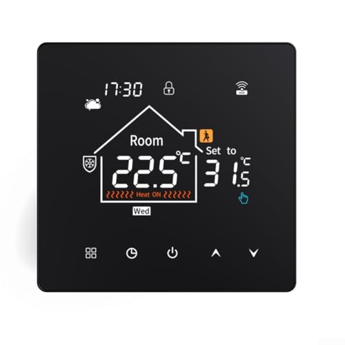 Termostato inteligente WiFi, termostato programable WiFi, termostato de calefacción para Tuya y para Smart For Lifes, termostato para calefacción por suelo radiante (2)