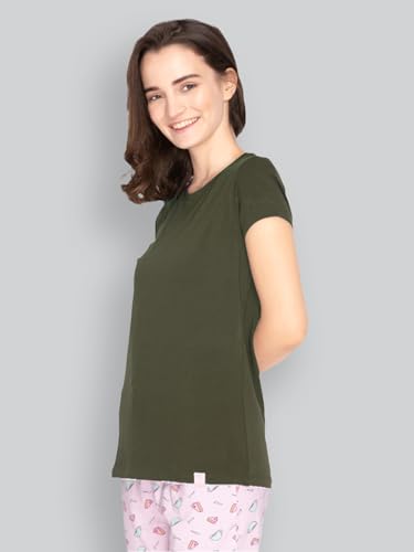 Image of Lyra Women's Cotton Regular Fit T-Shirt