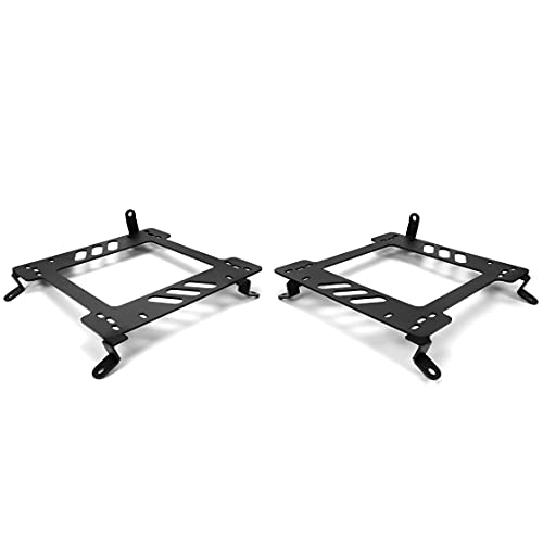 KUAFU Seat Bracket Compatible with 1992-2000 Lexus SC300 SC400 Replacement for SB160PA SB160DR Black Steel LH & RH 2Pcs