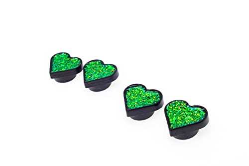 Image of FD&D Multiple Use Shining Screw Cap, Green Heart Pattern with M6 Machine Screw