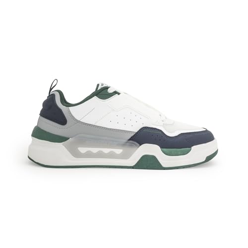 Image of Red Tape Men's Sneakers White Blue Pu Mesh TPU Round Toe Lace-Up