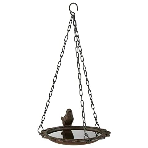 Cast Iron Hanging Bird Bath and Feeder Cover