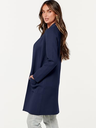 Image of ANRABESS Cardigan Sweater for Women Casual 2026 Fall Fashion Coat Long Sleeve Open Front Knit Coatigan Outwear