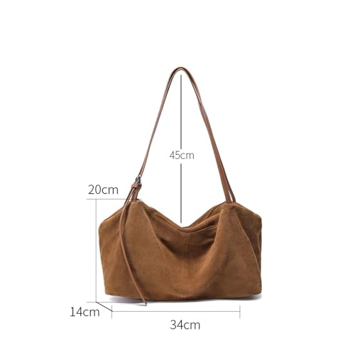 Sac à bandoulière souple en style paresseux avec grand espace pour femme - 5