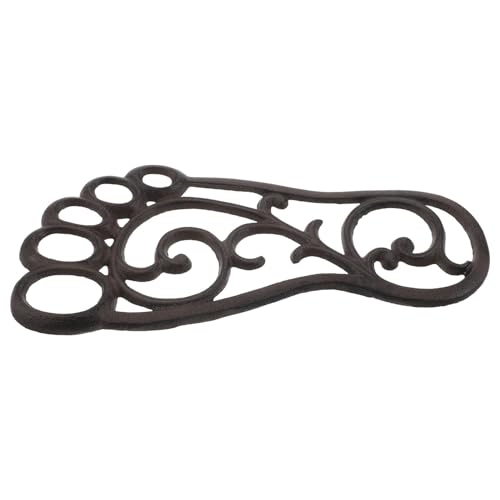 Paillasson d'Entrée Extérieur en Fonte Vintage - Tapis de Porte Rustique Solide 30 CM