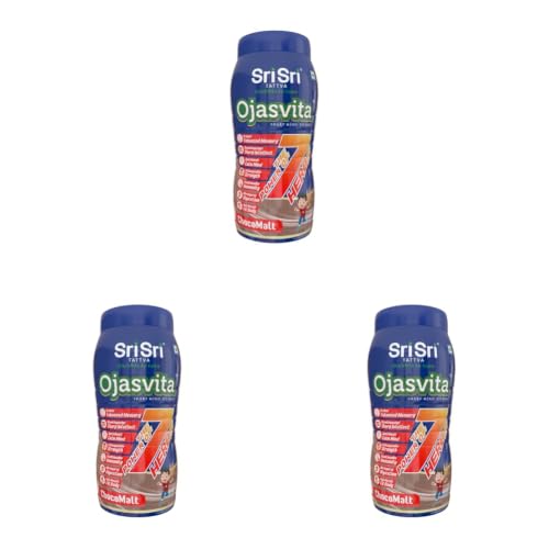 Image of Sri Sri TATTVA shuddhta ka naam Ojasvita ChocoMalt Powder - Drink Mix for Sharp Mind & Healthy Body - 1kg (Pack of 3)