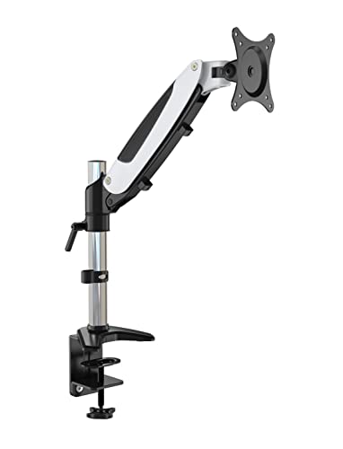 ERGOLEBEN GS120TK 1 Monitor tafelhouder, 15-32 inch, gasveer | in hoogte verstelbaar | draaibaar kantelbaar | VESA 75/100 | tot 8 kg monitor