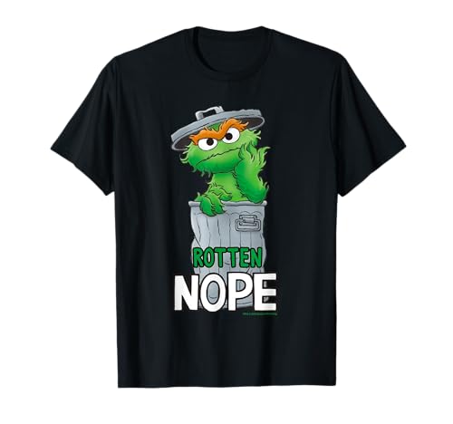 Sesame Street Oscar Rotten Nope, Barrio Sésamo Camiseta