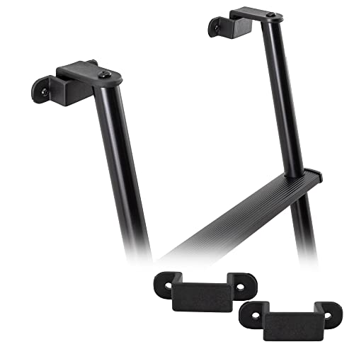 Recpro Rv Bunk Ladder 52" | Black Or Silver Color Options | Mounting Brackets Included | Aluminum | Made In Usa (Black) #TOP7