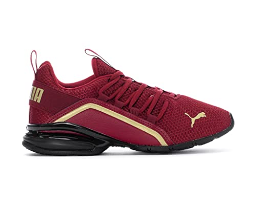 Image of Puma Women's Axelion Ultra All-Sport Athletic Shoe, Intense Red Puma Team Gold Puma Black, 7.5