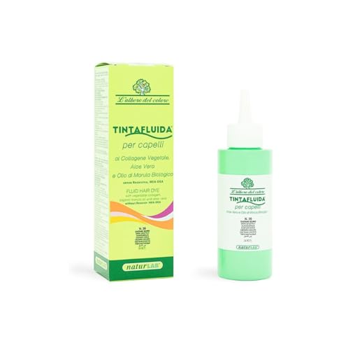 naturlab – Tinta Fluido para pelo 20 Castaño Oscuro 1 unidades, ristrutturante, Suavizante, Nutriente, sin amoniaco, sin resorcina, sin parabeni