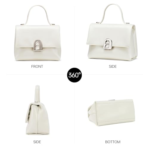 Image of LA FESTIN Small Top Handle Bags for Women Genuine Leather Shoulder Handbag