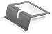 Produktbild HAN Tablet Stand UP  moderner Tabletständer mit Soft-Grip Oberfläche, Kabelhalterung und Innenschale, dunkelgrau-weiß, 92100-191