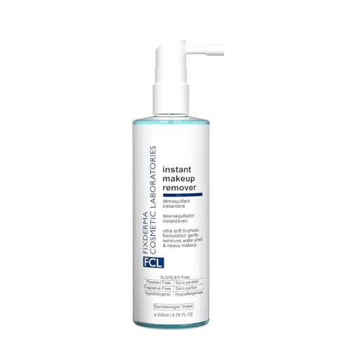 FCL Biphasic Instant Makeup Remover with Apple Amino Acid & Sea Buckthorn Oil | Removes Eye Makeup, Lip Makeup & Waterproof Makeup | Hydrates Skin, for All Skin Types – 200ml