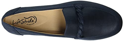 Image of LifeStride Womens Drew Black Round Toe Loafers Flats Casual - Black