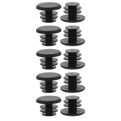 BATHVEVE 5 Paren Ergonomische Zwarte Plastic Mountainbike Handvat Eindkappen Universele Bar End Bescherming Windbestendig Eenvoudig Te Installeren Stabiele Fietsaccessoires voor