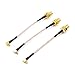 Readytosky FPV Antenna Extension Cable 90 Degrees MMCX to SMA Female Antenna Adapters(3PCS)